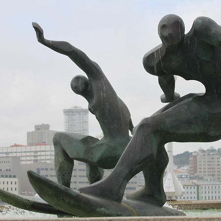 Pension Las Rias A Coruna Bagian luar foto