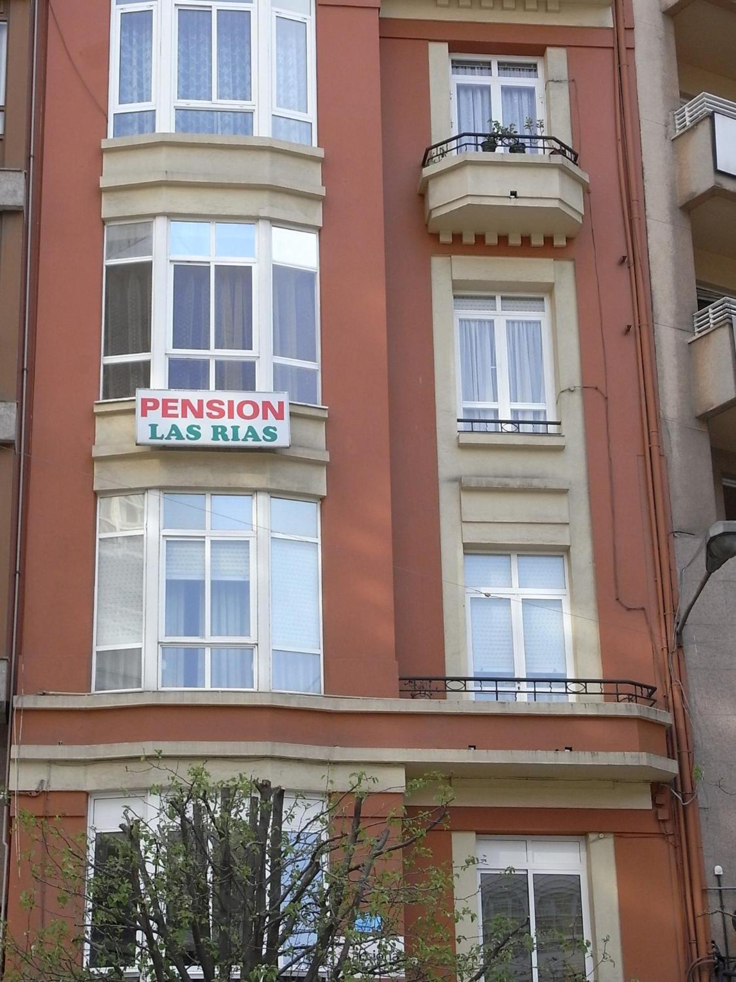 Pension Las Rias A Coruna Bagian luar foto